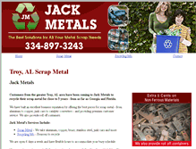 Tablet Screenshot of jackmetals.com